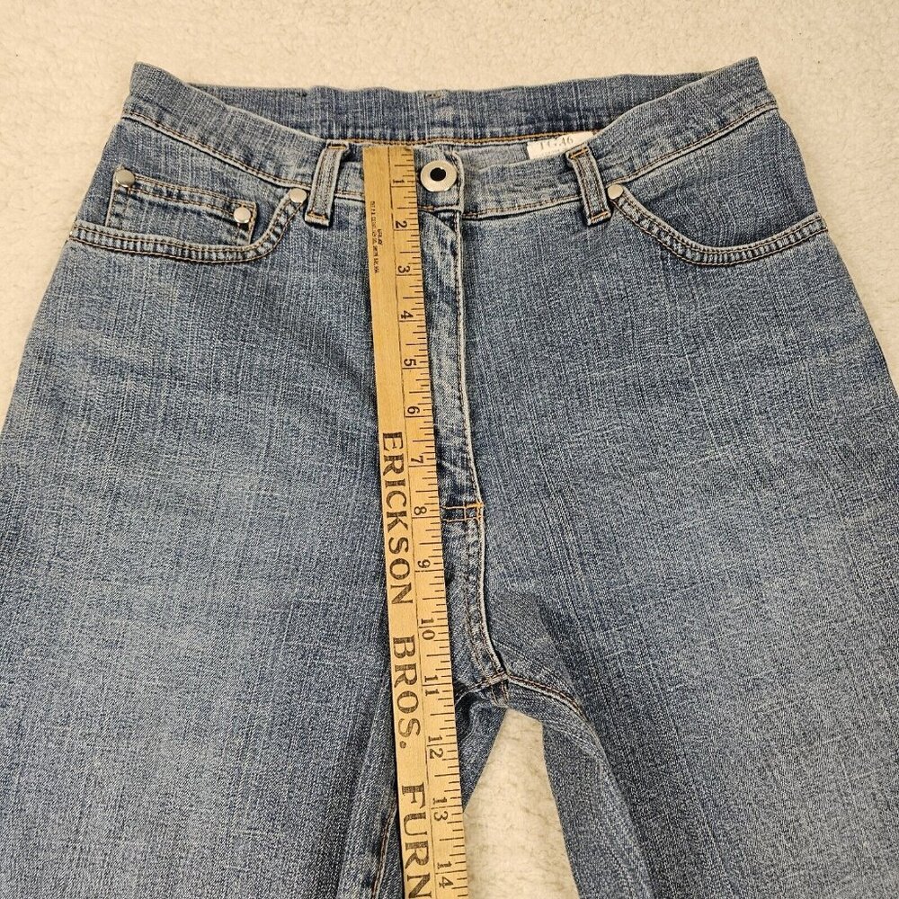 Y2K Iber Jeans Women's Size 28 Light Wash Blue Denim Karen High Waisted Straight - Picture 5 of 14